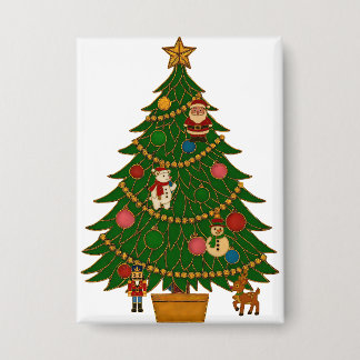 Chapa Adornos de personaje de árbol de Navidad de arte c