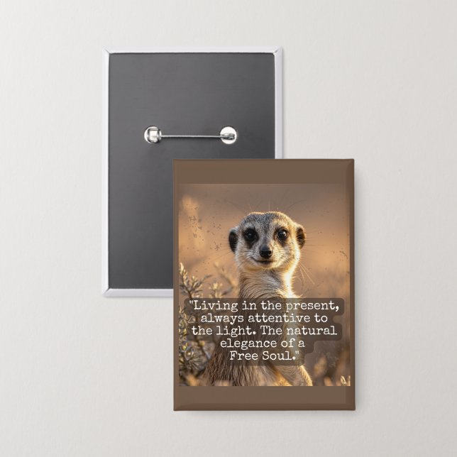 Chapa Adventurous Meerkat Living (Anverso/Reverso)