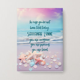 Chapa Afirmaciones inspiradoras personalizadas