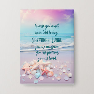 Chapa Afirmaciones inspiradoras personalizadas