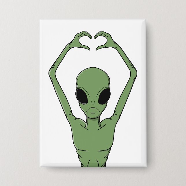 Chapa Alien Heart Pose (Anverso)