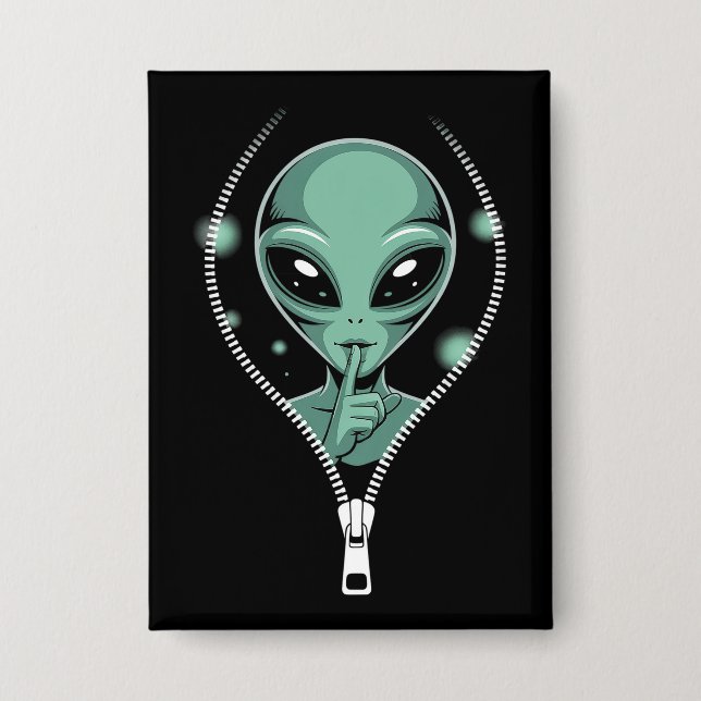 Chapa Alien Peeping (Anverso)