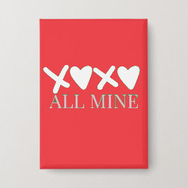 Chapa ALL MINE XOXO Valentine Shirt - Minimal Love Desig