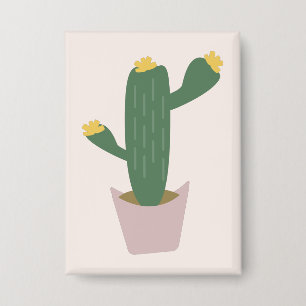Chapa Alto Cactus del Desierto Verde y Amarillo