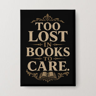 Chapa Amante de libros vintage de academia oscura