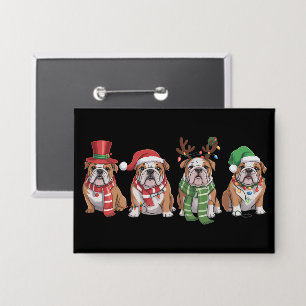 Chapa Amante del Bulldog Inglés Navidad Perro Mamá Regal