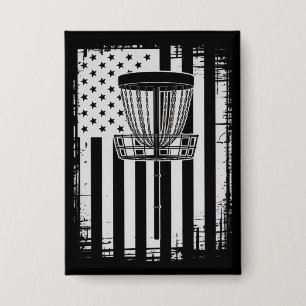Chapa Amante del deporte de golf de disco USA bandera