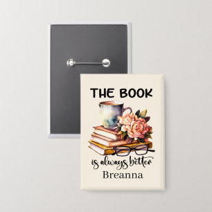 Chapa Amantes del libro de cutas palabras arte