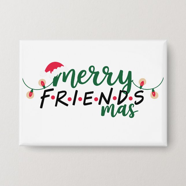 Chapa Amigos de Merry Friendsmas Navidades Santa Hat (Anverso)