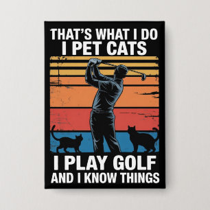 Chapa Amo Gatos Juegan Golf & Conocen Cosas Gato Golfist