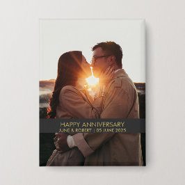 Chapa Amo por la foto del aniversario moderno