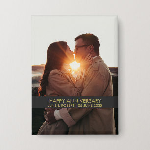 Chapa Amo por la foto del aniversario moderno