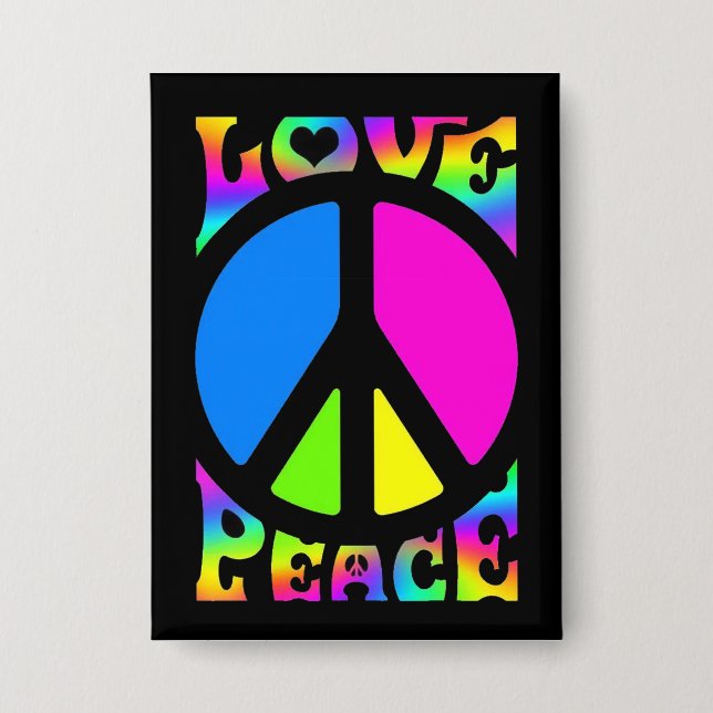Chapa amor paz (Anverso)