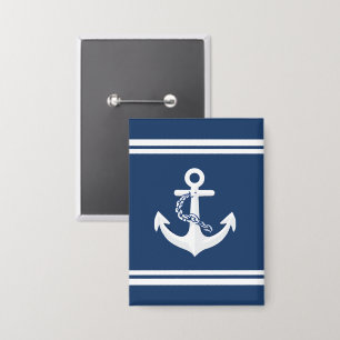 Chapa Ancla Náutica Vela Navegación Blanco Azul Marina