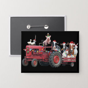 Chapa Animales de granja Camión de Navidad Tractor país