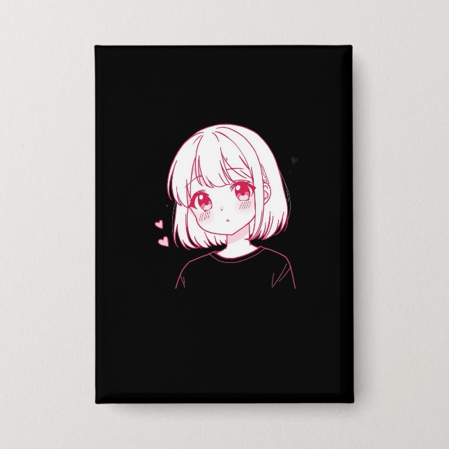 Chapa "Anime Love Vibes" (Anverso)