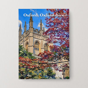 Chapa Arañas de otoño - Catedral de Oxford en otoño