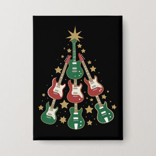 Chapa Árbol de Navidad de guitarra genial para amantes d