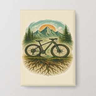 Chapa Arte de aventura en bicicleta de montaña en la nat