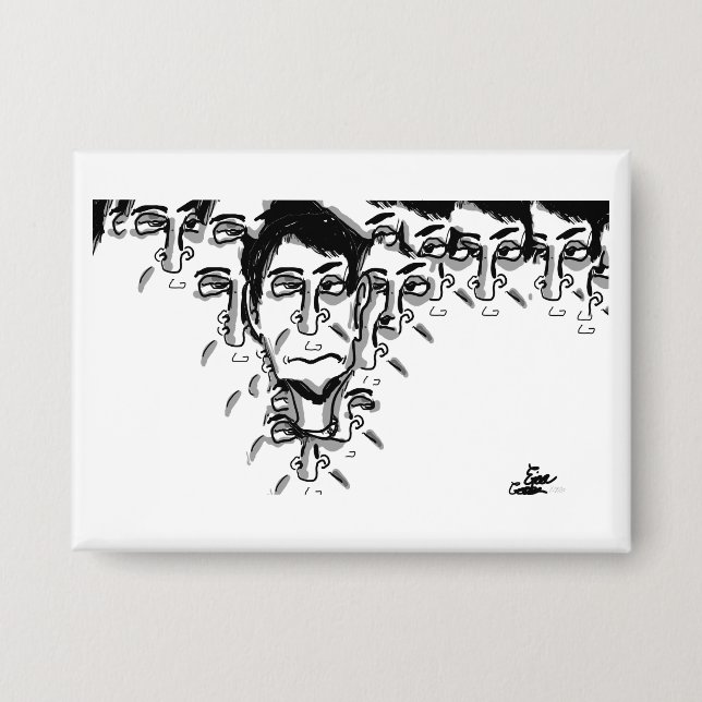 Chapa Arte de dibujos animados experimentales (Anverso)