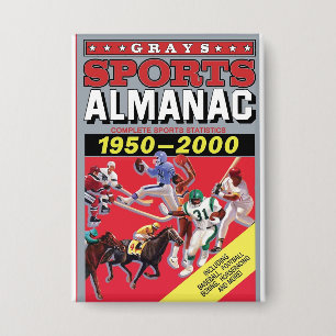 Chapa Arte de pared de metal Almanaque deportivo