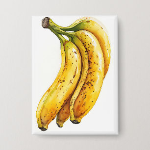 Chapa Arte en Acuarela de Plátano Hermoso