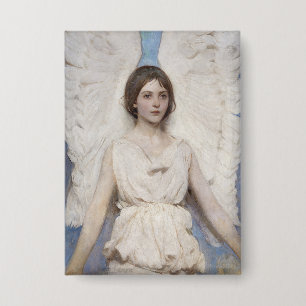 Chapa Arte fino victoriano vintage del ángel de Abbott T