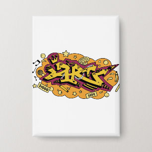 Chapa arte grafiti dibujo a mano