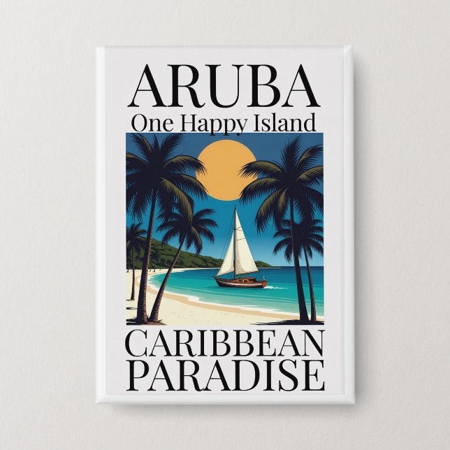 Chapa Aruba, una isla feliz (Anverso)