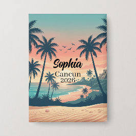 Chapa Atardecer Tropical en Cancun Vintage 2026