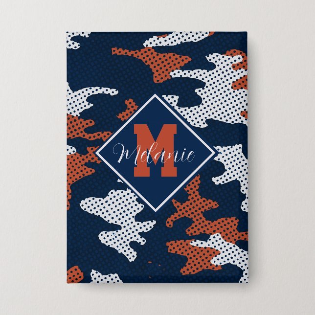 Chapa Auburn Deep-South Tiger Spirit Camo  (Anverso)