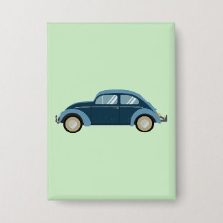 Chapa auto retro azul fresco con escoria