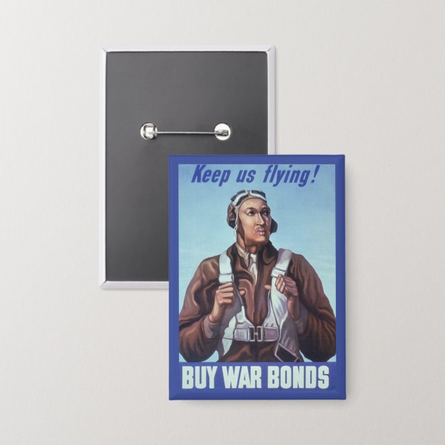 Chapa Aviadores negros: Servicio militar de combate de l (Anverso/Reverso)