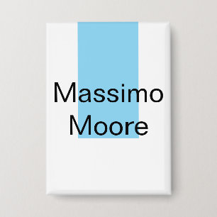 Chapa Azul Negro Blanco Liso Elegante Nombre Propio