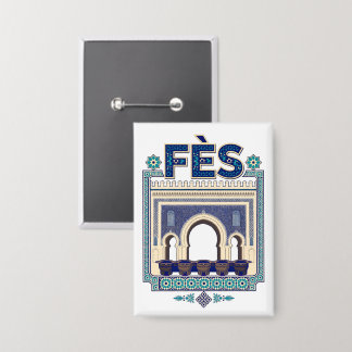 Chapa Badge Fès – illustration architecturale marocaine