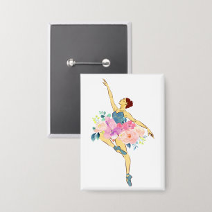 Chapa Bailarina Bailarina Danza Flor Floral