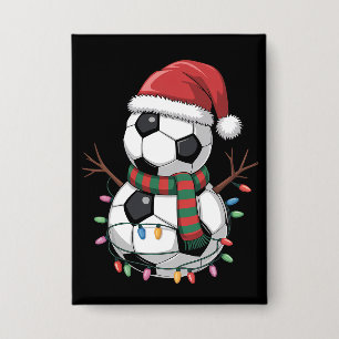 Chapa Balón de fútbol de Navidad Muñeco de nieve Luces G