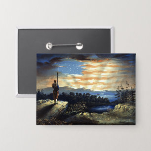 Chapa Bandera Americana celestial en el cielo, Zouave Gu