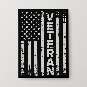 Chapa Bandera Americana Patriótica Veterana del Ejército