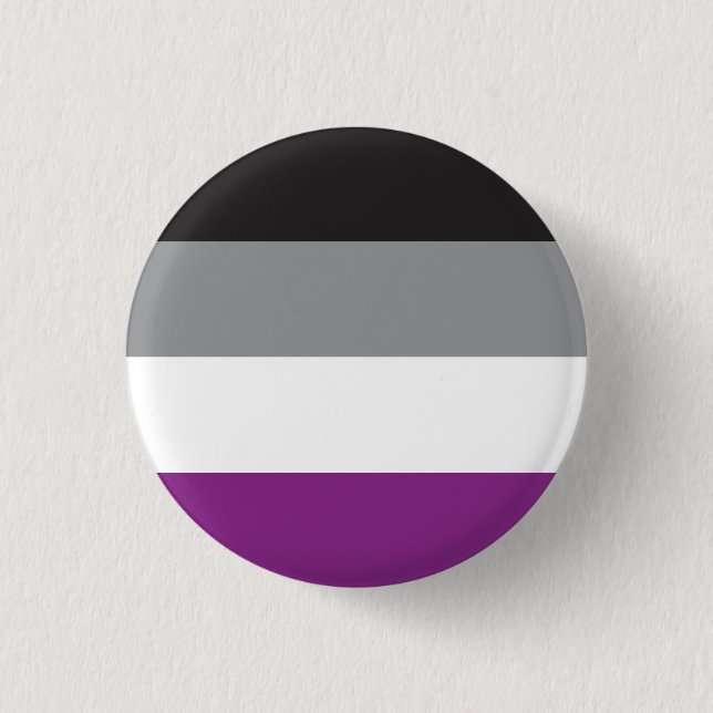 Chapa Bandera Asexual - Love is Love (Anverso)