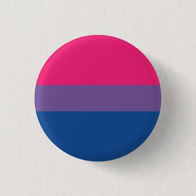 Chapa Bandera Bisexual - Love is Love (Anverso)