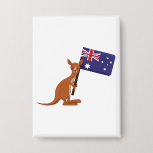 Chapa bandera de australia canguro