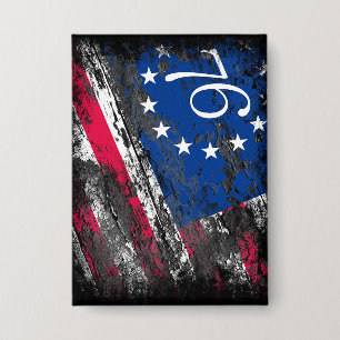 Chapa Bandera de Betsy Ross 1776 Patriótica 4 de julio