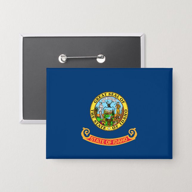 Chapa Bandera de Idaho: el estado de Gem, América Montañ (Anverso/Reverso)