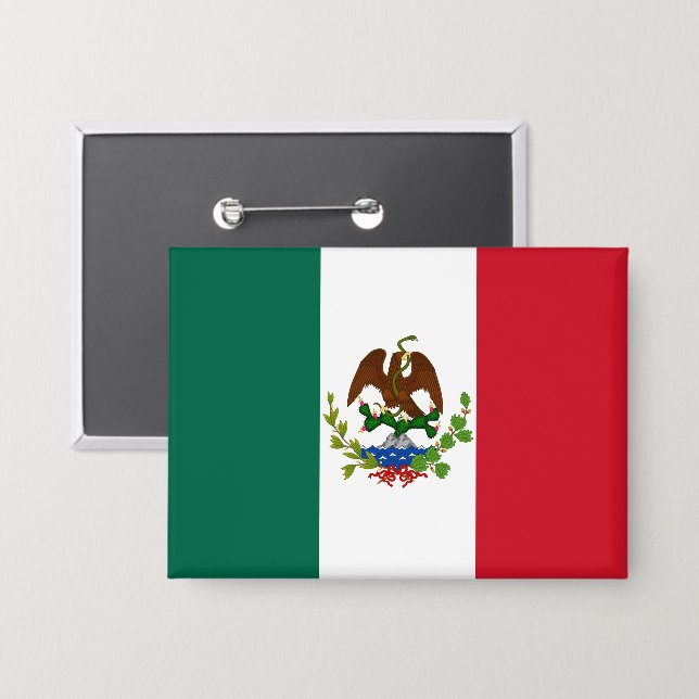 Chapa Bandera de la República Mexicana: 1824-1835, Santa (Anverso/Reverso)