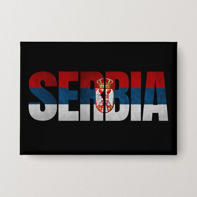 Chapa Bandera de Serbia (Anverso)