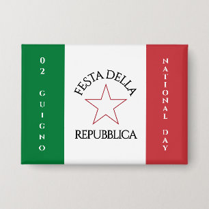 Chapa Bandera del Día Nacional de la Festa della Repubbl