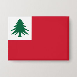 Chapa Bandera del pino de Nueva Inglaterra