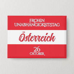 Chapa Bandera nacional austriaca Día de la Independencia