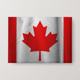 Chapa Bandera retro de Canadá